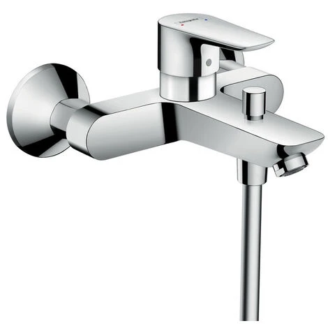 Hansgrohe Talis E Single Lever Manual Bath Mixer For Exposed Installation, Chrome (71740000)