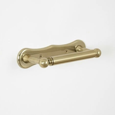 Milano Elizabeth - Traditional Wall Hung Bathroom Toilet Roll Holder - Brushed Gold - Image 3