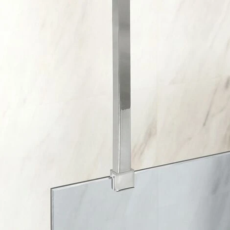 Milano Portland - 820mm Ceiling Mounted Wet Room Shower Enclosure Screen Support Arm Bar - Chrome - Image 2