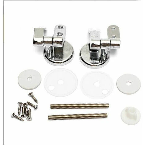Toilet Seat Hinge, Set Of Replacement Toilet Seat Hinges With Zinc Alloy Fixings