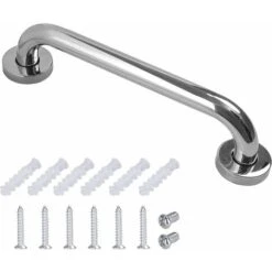 Shower Grab Bar 30 Cm (x2 Units), Safety Shower Handle, Handicapped WC Grab Bar, Toilet Grab Bar, Shower And WC Grab Bar