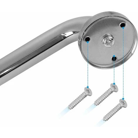 Shower Grab Bar 30 Cm (x2 Units), Safety Shower Handle, Handicapped WC Grab Bar, Toilet Grab Bar, Shower And WC Grab Bar - Image 4