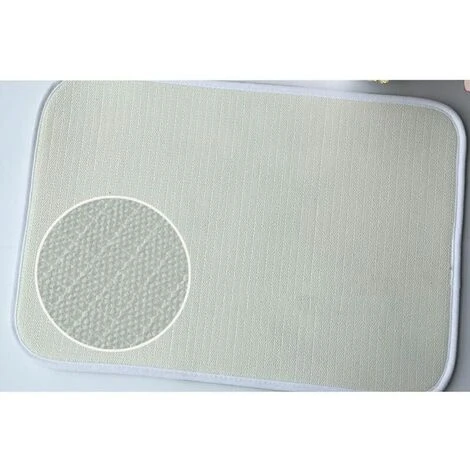 Bath Mat And Toilet Contour Set 3 Set Non-Slip Bathroom Toilet Cover (Blue) - Image 3