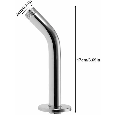 Stainless Steel Shower Hose Round Top Hose Shower Head Extension Hose Extension Wall Mount - Image 2