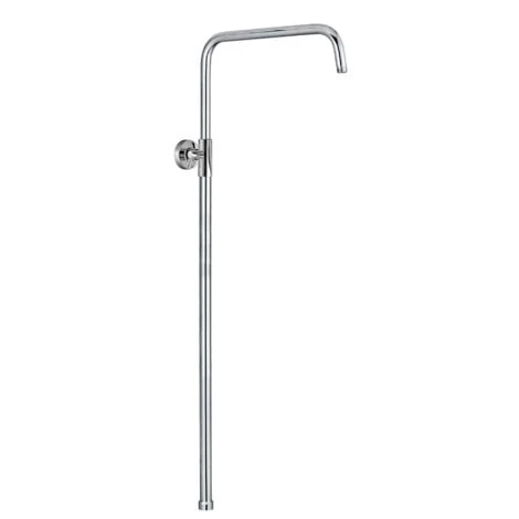 ENKI, Carre, G03, Shower Adjustable Rigid Riser Rail Angled Stainless Steel, Chrome - Image 2