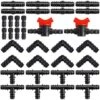 34 Piece Tube Fitting Kit, 16mm Garden Plastic Connectors