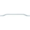 White Steel Pipe Grab Bar - 700mm Length - Rounded Safety Ends - Epoxy Coating