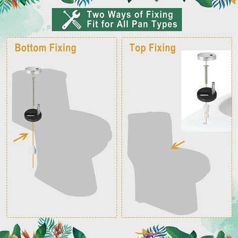 WOLTU Quick Release WC Toilet Seats Soft Close Slow Hinge Attached For Family Bathroom Grey - Image 4