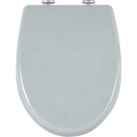 WOLTU Quick Release WC Toilet Seats Soft Close Slow Hinge Attached For Family Bathroom Grey - Image 5