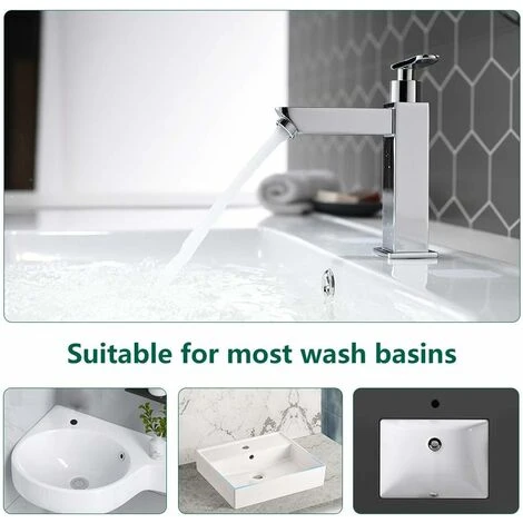 Basin Faucet Cold Water Only Durable Metal Bathroom Faucet Hand Wash Faucet Ceramic Cartridge Aerator Pull Out Convenient To Clean Or Replace Modern Design - Image 5