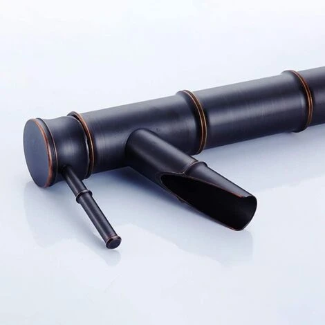 Bathroom Faucet, Retro Bronze Basin Faucet, Hot And Cold Water Single Hole Faucet, Suitable For Inner Diameter 1.25in-1.57in - Image 3