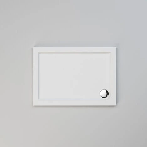 ELEGANT 1000 X 700 Mm Sliding Shower Enclosure Matt Black Frame Cubicle With Tray And Waste + Side Panel + Riser Kit - Image 3