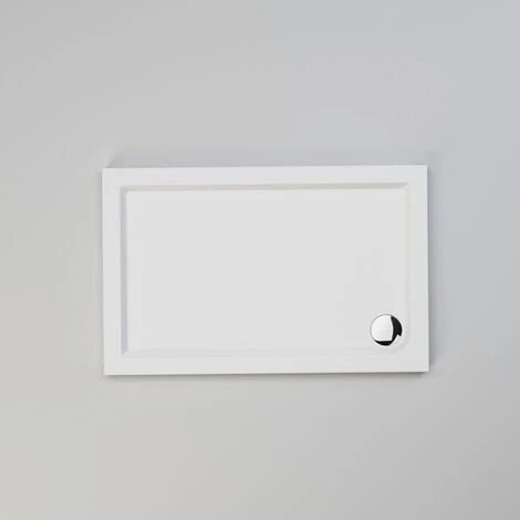 ELEGANT 1200 X 700 Mm Sliding Shower Enclosure Black Frame 6mm Glass Reversible Cubicle Shower Door Screen Panel With Shower Tray And Waste - Image 3