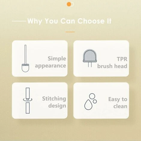 Toilet Brush (2 Pack) Silicone Toilet Brush, Toilet Brush And Holder With Soft Bristles And Non-slip Grip - Clean And Dry Quickly - Image 3