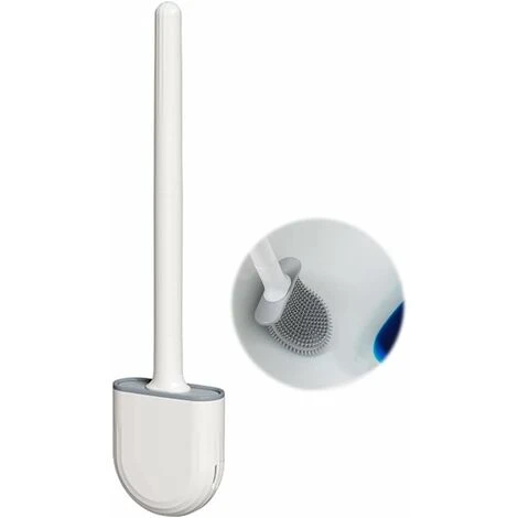 Toilet Brush (2 Pack) Silicone Toilet Brush, Toilet Brush And Holder With Soft Bristles And Non-slip Grip - Clean And Dry Quickly - Image 5