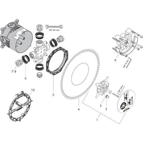 Hansgrohe IBox Basic Set Universal 1/2 And 3/4 (01800180) - Image 3