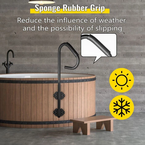 Vevor Hot Tub Handrail Spa Side Handrail 47" Grab Rail For Hot Tub Accessory - Image 3