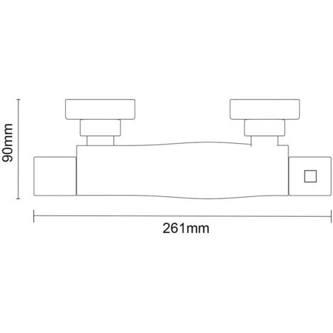 Wholesale Domestic Twist Polished Chrome Thermostatic Bar Shower Valve - Image 5