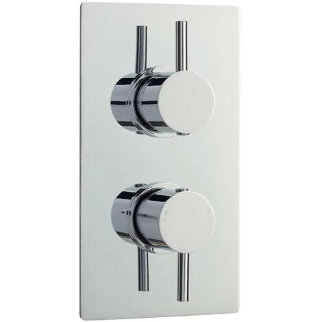 Nuie Quest Twin Thermostatic Shower Valve With Diverter - QUEV52 - Image 4