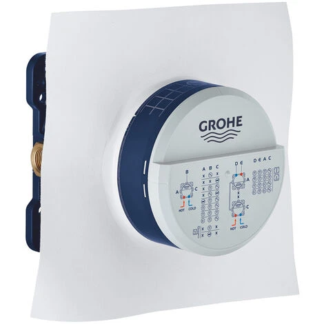 Grohe Rapido SmartBox Universal Concealed Body 1/2" , 3 Outlets (35604000) - Image 4