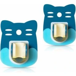 Shower Holder, Wall Mounted Hand Shower Holder, 2 PCS Color Cartoon Self Adhesive Waterproof Shower Wall Holder, Adjustable Handheld Shower Head Wall Holder