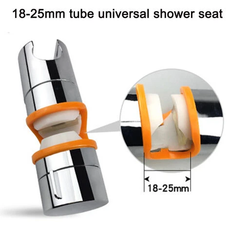 Universal 18-25mm OD Adjustable Slide Bar Shower Head Holder Bracket Rail Head Holder For Sliding Bar Bathroom Replacement Clamp 360 Degree Rotation Sprayer Holder - Image 4