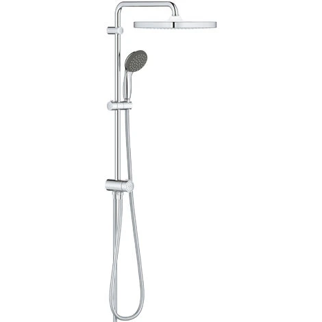 Grohe Vitalio Start System 250 Cube Flex Shower Column With Manual Diverter, Chrome (26698000)