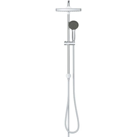Grohe Vitalio Start System 250 Cube Flex Shower Column With Manual Diverter, Chrome (26698000) - Image 2