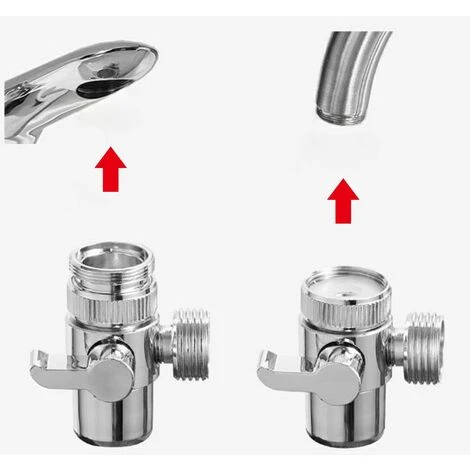 3 Way Shower Diverter Valve Diverter Valve Replacement Shower Adapter Faucet Valve For Kitchen Or Bathroom - Image 2