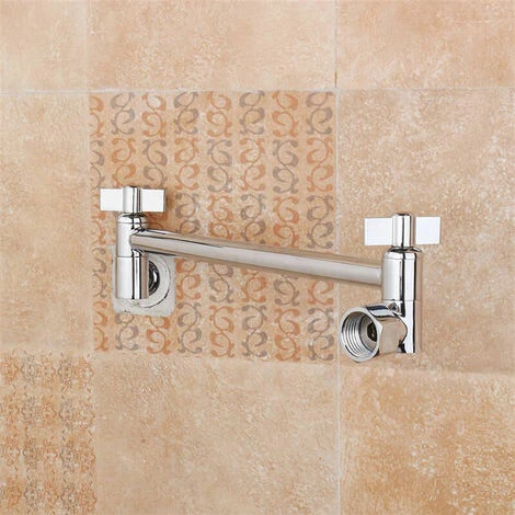 Shower Arm Extension With Lock Joints 11 Inch Adjustable Height Angle Shower - Image 3