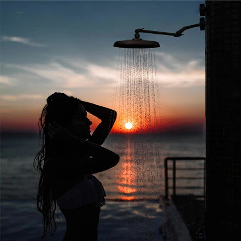 Shower Arm Extension With Lock Joints 11 Inch Adjustable Height Angle Shower - Image 4