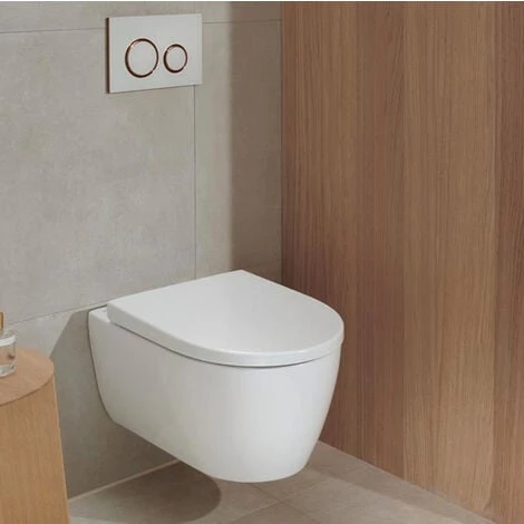 Geberit ICon Rimfree Wall-hung Toilet With Invisible Fixings, Shrouded, With Softclose Seat (501.664.00.1) - Image 2