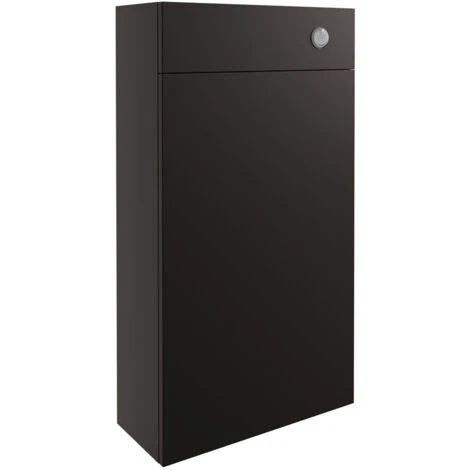 Signature Oslo Slim Back To Wall WC Toilet Unit 500mm Wide - Matt Graphite Grey