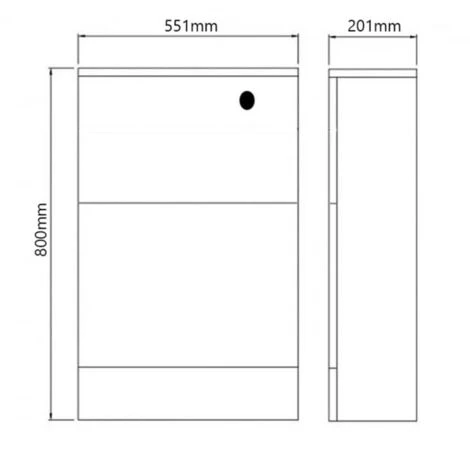 Signature Randers Back To Wall WC Toilet Unit 550mm Wide - Matt Indigo - Image 2