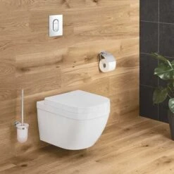 Grohe Euro Ceramic Wall Mounted Toilet Bowl, Alpine White + Softclose Seat (39328000+39330001)
