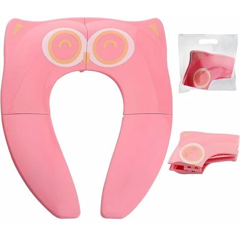 GTA Baby Toilet Reducer Foldable Child Seat Reducer Toilet Travel Folding Travel Potty Seat For Kids Baby,Pink