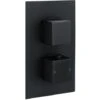 Morval Concealed Valve Single Outlet Square Black (Cvp02K)