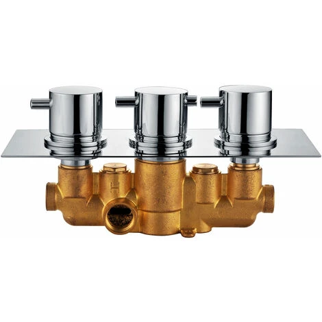 Cole Triple Concealed Valve Round With 3 Way Diverter (Triple Outlet) - Image 2