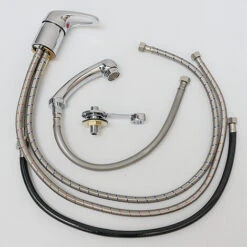 Eyepower Handheld Shower + Hose 40cm Long + Mixer Tap For Professional Hairdresser Shower Head Set To Be Installed In A Backwash Unit To Wash Hair For Hairdressers Coiffeurs Hairstylists To Shampoo