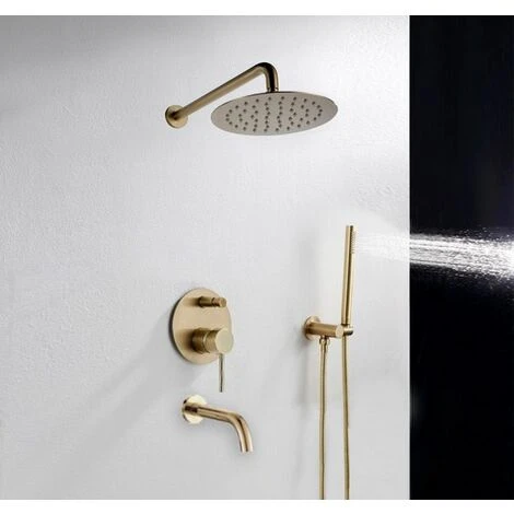 Concealed Shower Set Rea Lungo Gold + Box - Image 2