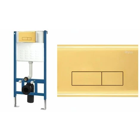 Toilet Flush Button WC Rea Gold Type H - Image 2
