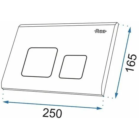 Toilet Flush Button WC Rea Gold Type H - Image 5