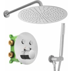 Concealed Thermostatic Shower Set Rea Lungo Miler Chrome + Box