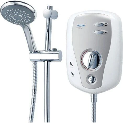 Triton T100xr Electric Shower 10.5kW White & Chrome - Image 3