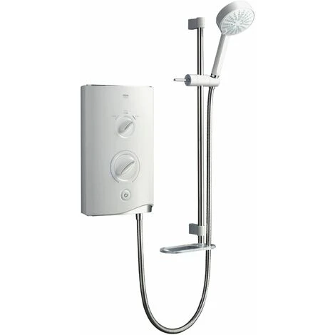 Mira Sport Electric Shower 9.8kW White & Chrome