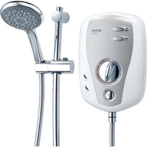 Triton T100xr Electric Shower 8.5kW White & Chrome - Image 3