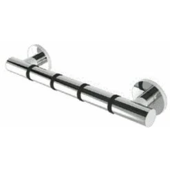 Croydex Chrome Straight Bathroom Grab Bar 300mm AP530541