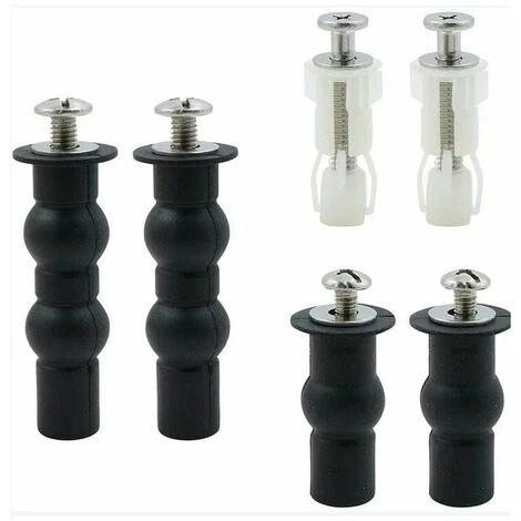 Toilet Lid Fixing Screws - 3 Pairs Toilet Seat Screws Universal Expansion Screws Toilet Seat Screw Accessories