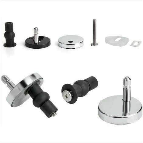 Macaron Toilet Seat Fixing Set Universal For Toilet Seat - Compatible With Most Standard Toilet Seats With An Automatic Lowering System - Easy Installation - Image 3