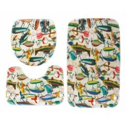 Bathroom Rug Set For Home Bathroom Decoration, 3pcs Rugs